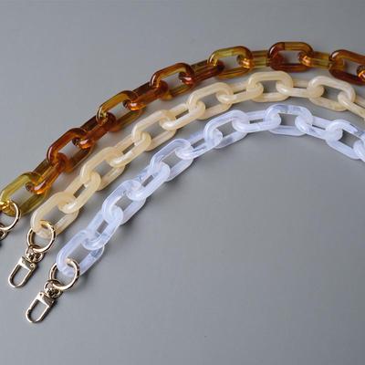 Nieuwe Mode Vrouwen Handtas Accessoire Ketting Afneembaar Vervanging Wit Beige Amber Riem Vrouwen Schouder DIY Hars Tas Leuke Ketting