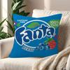 Fanta Logo New Personalized Pillow Cover Kids Bedroom Wild Party Decor Pillowcase Kid Birthday Shower Gift