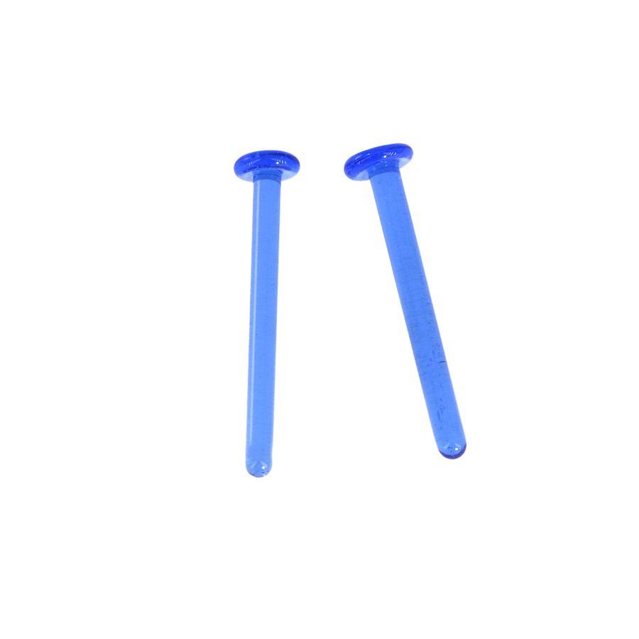 Lead-Free Multicolor Glass Earrings for Cartilage & Nose, 0.8-1.6mm Diameter, 7-11mm Length