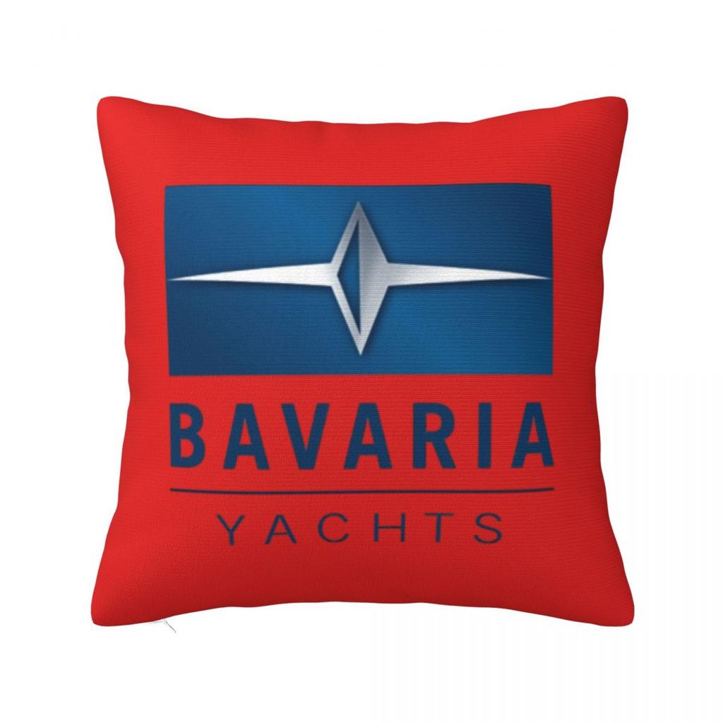 Bavaria Yachts Blue Silver Logo Square Pillowcase Cushion Cover Pillow Case Throw Pillow Cover for Home Sofa Living Room