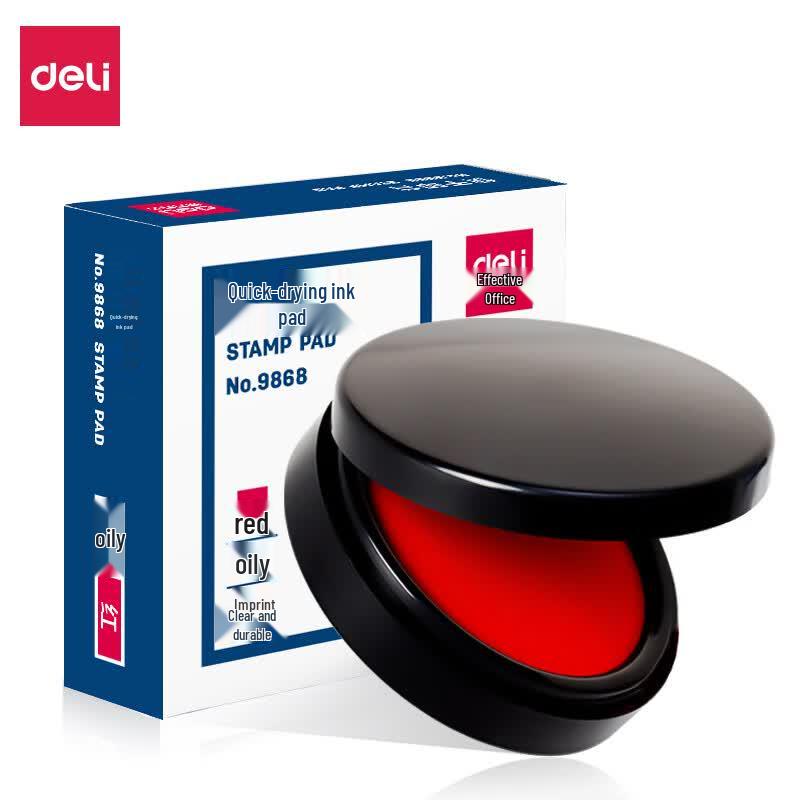 Deli 70mm Round Quick-Dry Ink Pad