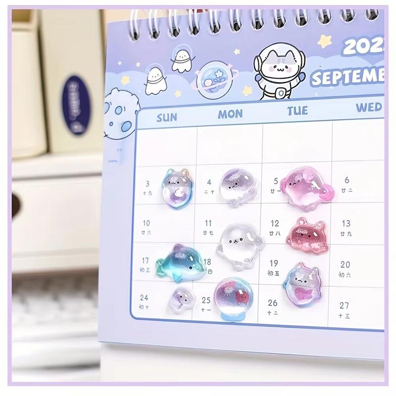 1pc 3D Relief Journal Decorative Stickers Kawaii Candy Ghost Bread Drop Scrapbooking Phone Stickers Stationery Sticker TMZ