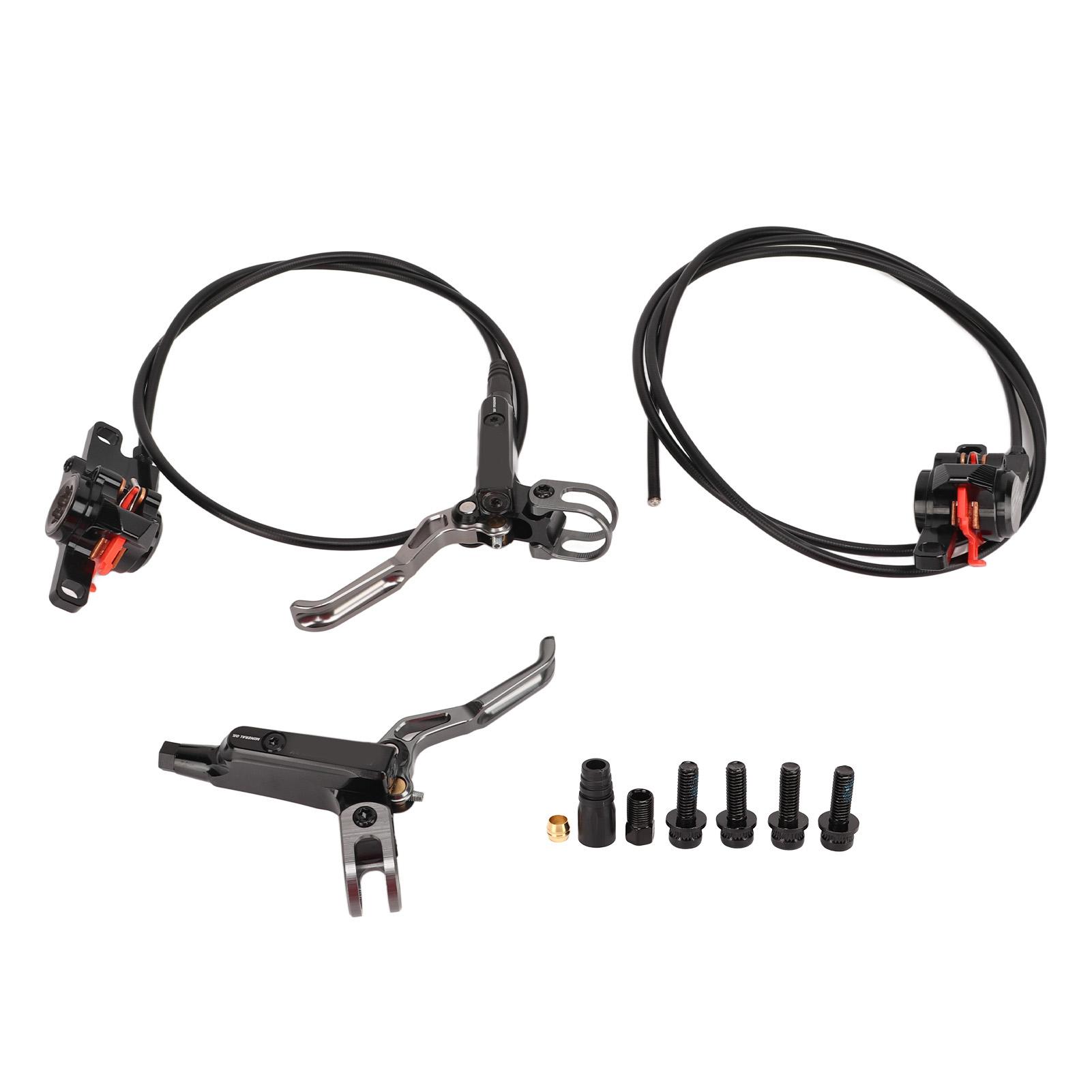 1 Pair Bicycle Hydraulic Disc Brake Aluminium Alloy Mountain Bike Hydraulic Disc Brake Left Front Right Rear чёрный