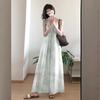 2024 Summer French Petite Sleeveless Mid-Length Slimming Dress for Women