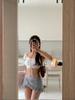 Korean Style Two-Piece Swimsuit: Perfect for Hot Springs, Beaches, Pools, and Water Parks—Conservative Design Bikini.