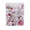 Christmas Tree Decorations Balls Set 30pcs 3cm Plastic With Topper Star Electroplated Xmas Ornaments Holiday Party
