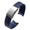 Rubber Silicone Watch Strap Waterproof Watchband for Longines Strap for Conquest HydroConquest L3.742 782 Series 21mm