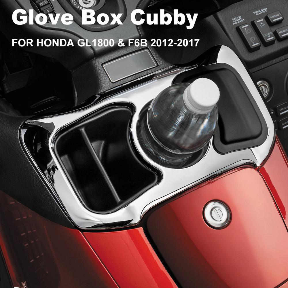 

Motorcycle Glove Box Cubby Storage Box with Cup Holder For Honda Goldwing GL 1800 GL1800 Gold Wing F6B 2012-2017 чорний