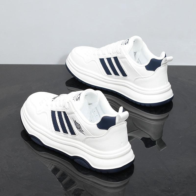 

Spring breathable casual sports shoes three-bar leather board shoes waterproof platform Forrest Gump shoes 39