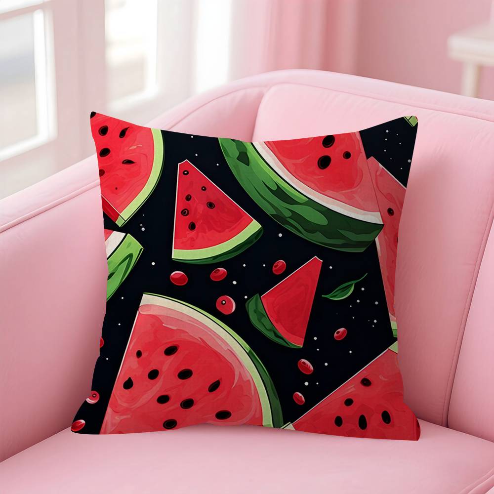 Luxury Watermelon Pattern Design Pillow Anime Pillow Sofa Bed Head Pillow Cover Cushion Cover 45x45 Cm Fashion