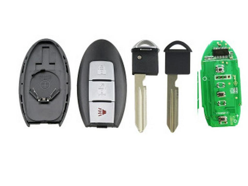 Compatible with NS Bluebird Smart Card 2+1 Button 433MHz 46 Chip Remote Key