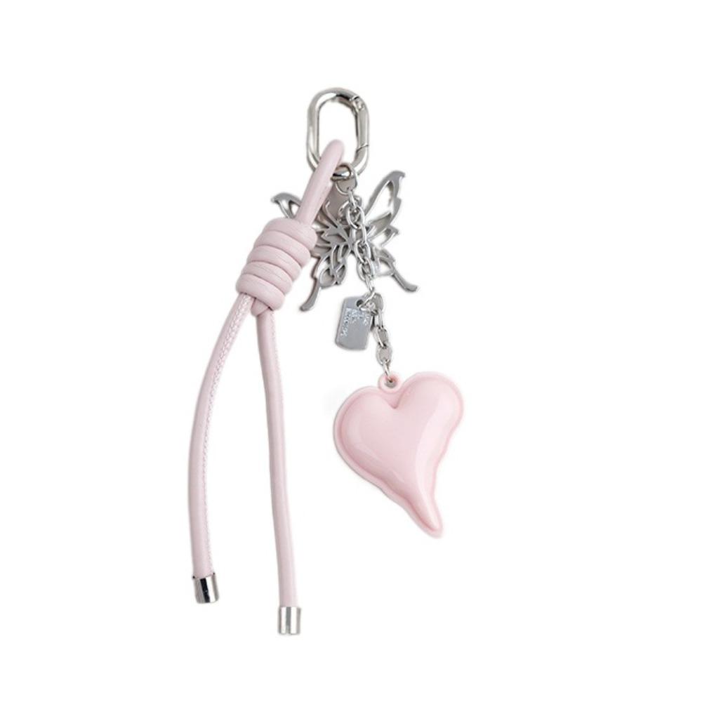Hand-Woven Heart Shaped Bag Pendant Anti-Lost Braided Rope Key Chain  Birthday Parties