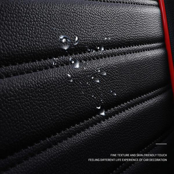 Universal Car Seat Cover Luxury Car Single Front Seat Mat PU Leather Full cover Cushion Protector Cover
