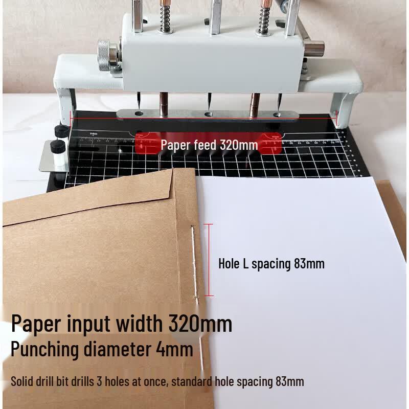 Doulton DC-1013 Manual 3-Hole 250-Page Punch Binder CN plug (adapter included)
