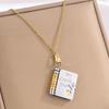 Book Pendant Necklace My Little Star Book Necklace Mini Book