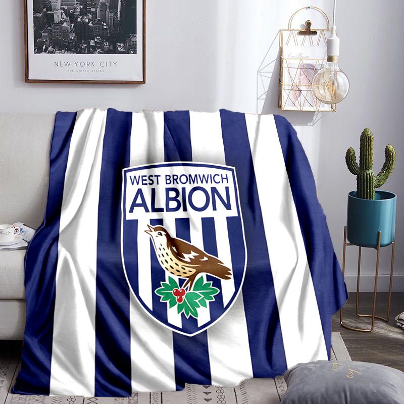 Bromwich Albion  Throws Blanket Flannel Blankets Plush for Couch Bed Gifts for Men Women Travel picnic blanket Christmas fan gifts
