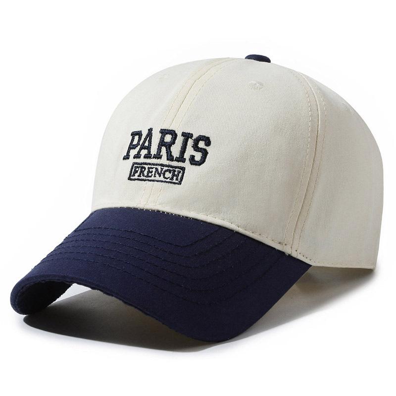 Șapcă de baseball de culoare contrastantă șapcă brodata cu litere de primăvară, toamnă, vară, în aer liber, pălărie sport pentru bărbați, pălărie cu protecție solară, șapcă Panama coadă de cal