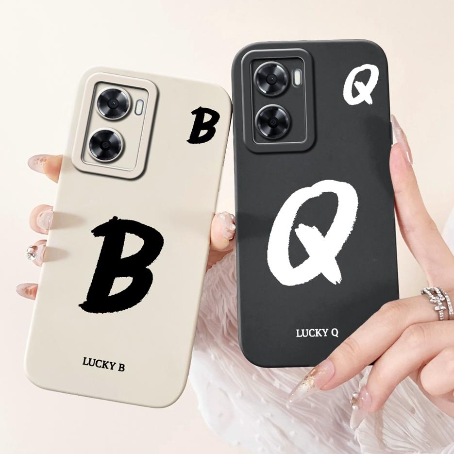For Oppo A57 4G Case Oppo A57s CPH2385 Cute Lucky Letters Cover Soft Silicone Phone Case For Oppo A77s OppoA77 4G OppoA57 S Bags