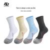 Höga Svettransporterande Sportsockor för Basket, Badminton och Löpning