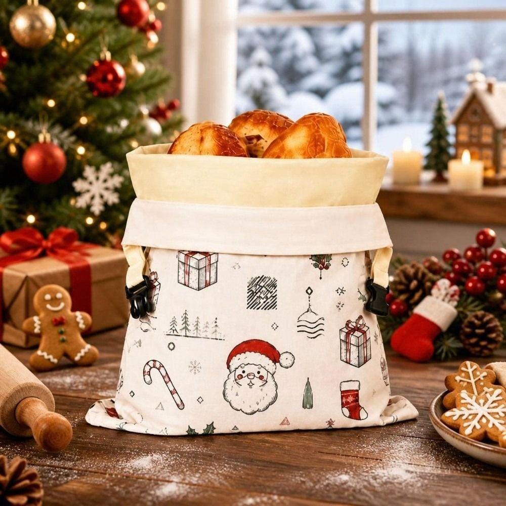 Buckle Closure Baguette Storage Bag Reusable Toast Storage Bag Baguette Toast Storage