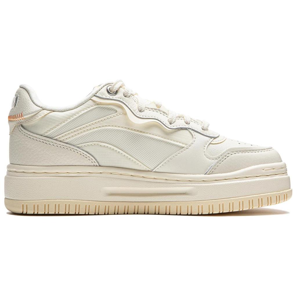 New LiNing Future C1 Abrasion Resistant Slip Resistant Low Top Skateboard Shoes Women's Beige AGCU032-19