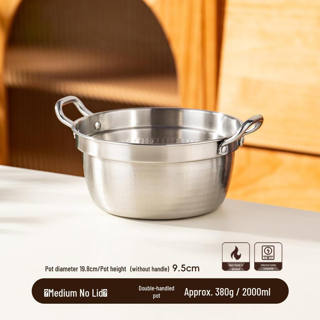 Food-Grade Stainless Steel Hot Pot & Rice Cooker for Portable Stove - Outdoor Stew & Soup Pot