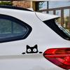 10pcs Waterproof Funny Kitty Decals Black White Car Styling Cover  Electric Motorcycle Stickers