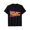 Vintage Herren Back to The 80's Lustiges Retro T-Shirt Tee Damen Übergroß Locker Streetwear Sommer Neuheit Oberteil Kurzarm
