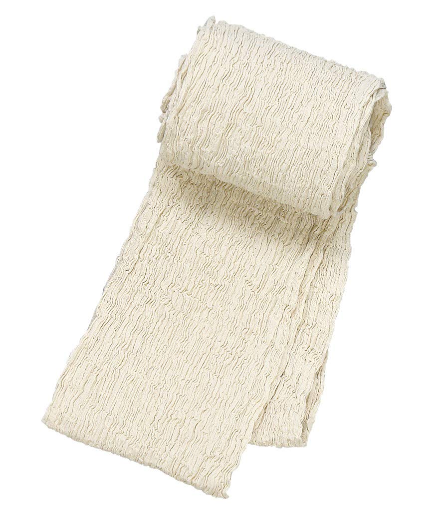 

Cotton Chijimi Obi for Yukata and Happi Festival Kimono (Sash) Coats, Costumes, (Natural Color)