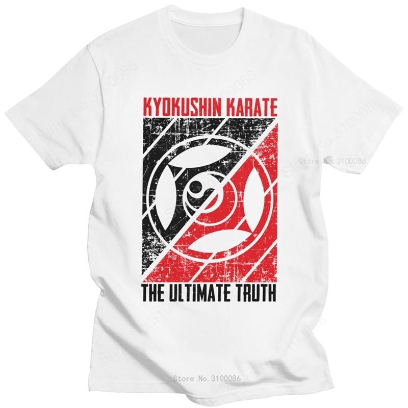 

Retro Grunge Male Kyokushin Karate T Shirt Short Sleeve Cotton Casual Tshirt Japanese Martial Art Karateka Gift Tee Top Apparel S