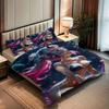2/3pcs Quilt cover set with sexy anime print pattern quilt cover set includes quilt cover and pillowcase - perfect for bedroom