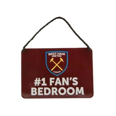 Official Number 1 Fan Football Crest Bedroom Sign