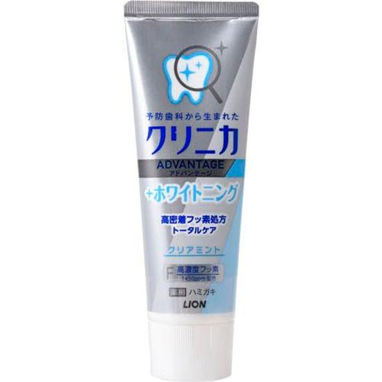 

LION Clinica Advantage Отбеливающая зубная паста Чистая Мята 130 г +