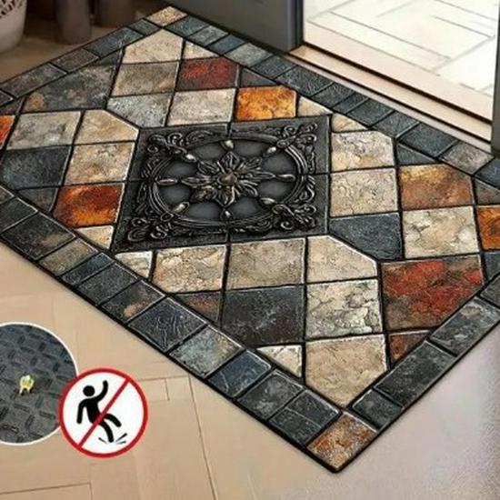 3D Visual Floor Mat - Absorbent, Dirt-Resistant, Easy-Clean Bathroom & Entrance Doormat