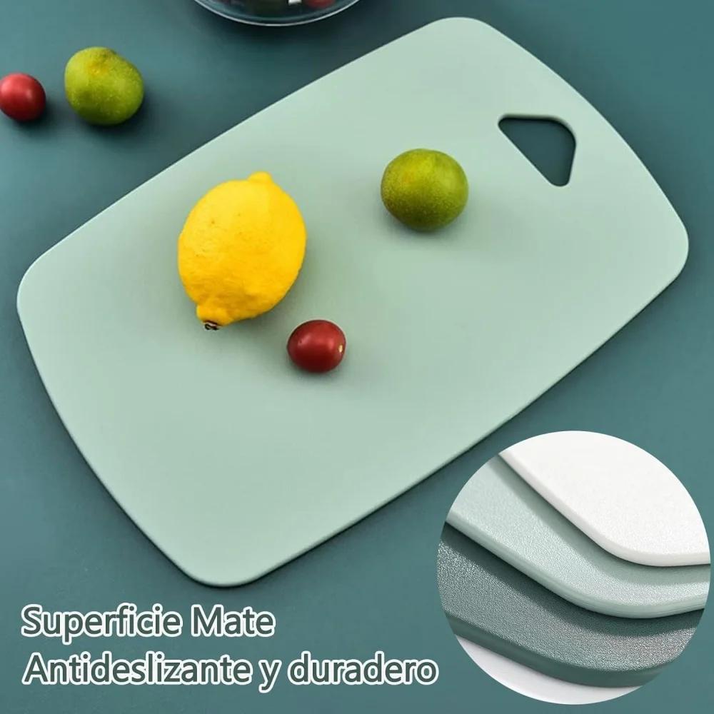 1/3Pcs Plastic Cutting Board Multifunctional Cutting Board For Vegetables Fruits Baby Food Household Non-Slip Cutting Board