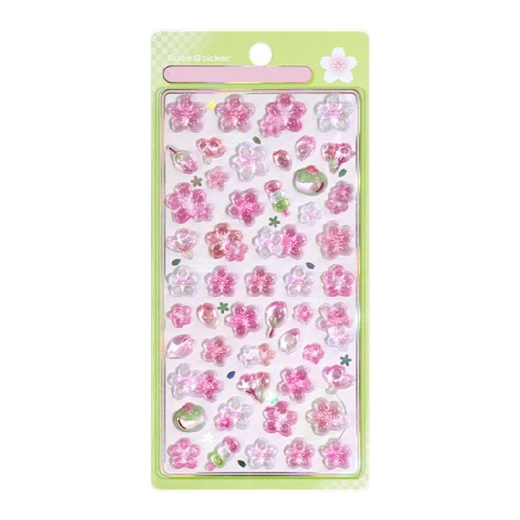

3D Flower Sticker Water Resistant PVC Sticker Scrapbooking Decorative Sticker for Journal Phone Case Water Bottle Laptop 1