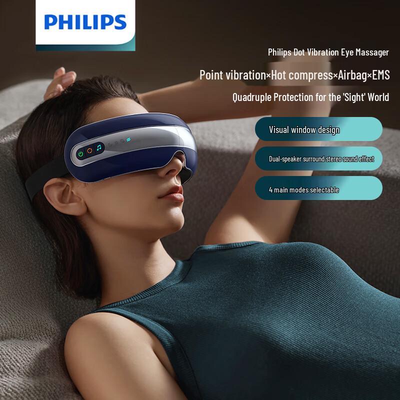 Philips PPM7202E Microcurrent Eye Massager with Heat