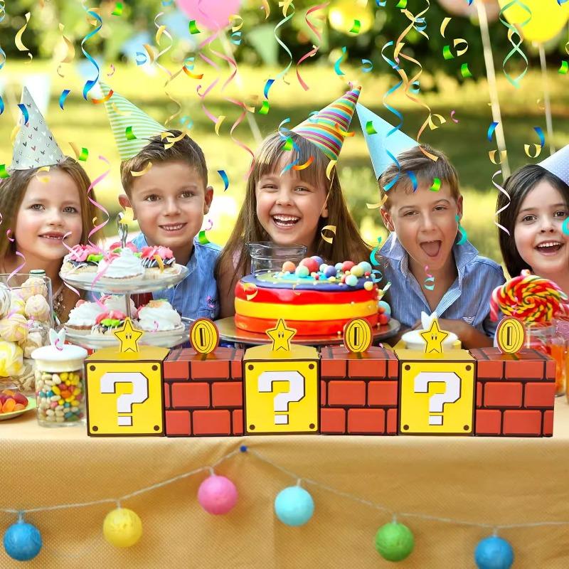 1-40 STÜCKE Fragezeichenblock Süßigkeiten Geschenkbox Geschenkbox Anime Süßigkeitenboxen Geburtstagsfeier Dekoration Kindergeschenk Verpackungsbeutel Gastgeschenktüte Box