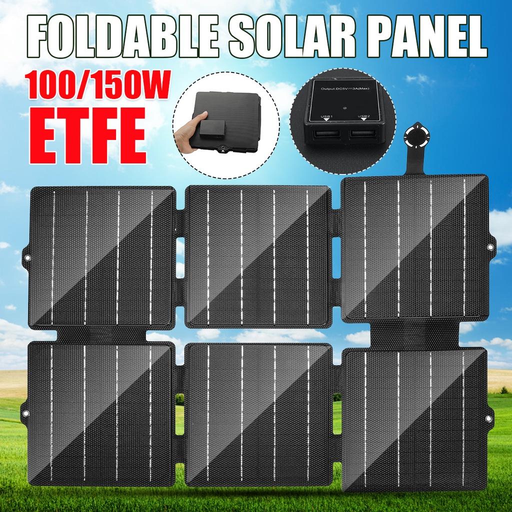 Dual USB Flexible Small Waterproof Folding Solar Panels Foldable Portable Solar Panel Cells For Smartphone Battery Charg New