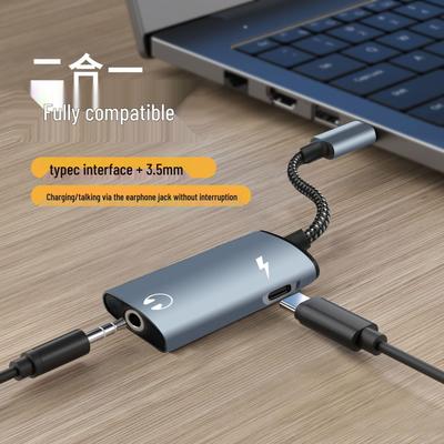 Type-C DAC To 3.5mm Audio & Fast Charging PD Adapter
