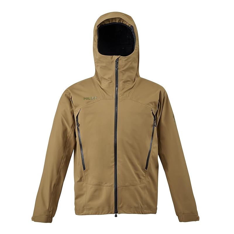 

[Millet] waterproof cold weather jacket Typhon worm next stretch jacket MIV03119 men s Honey mustard (NEW) LOGO) L