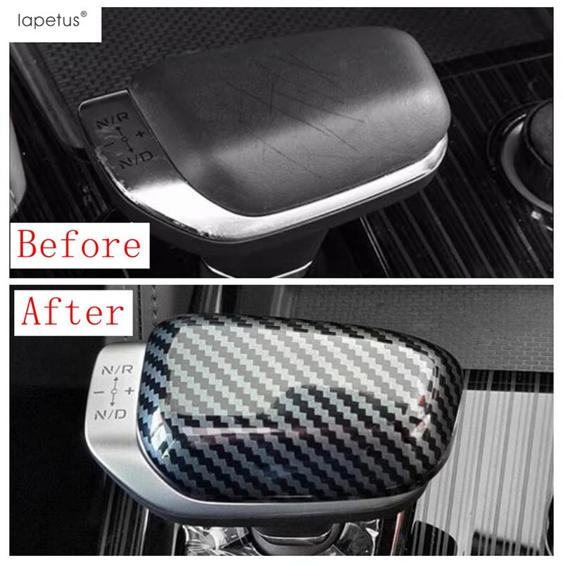 Car Gear Shift Knob Head Handle Cap Decorative Sequ Stickers Cover Trim For Renault Grand Koleos 2024 2025 ABS Accessories