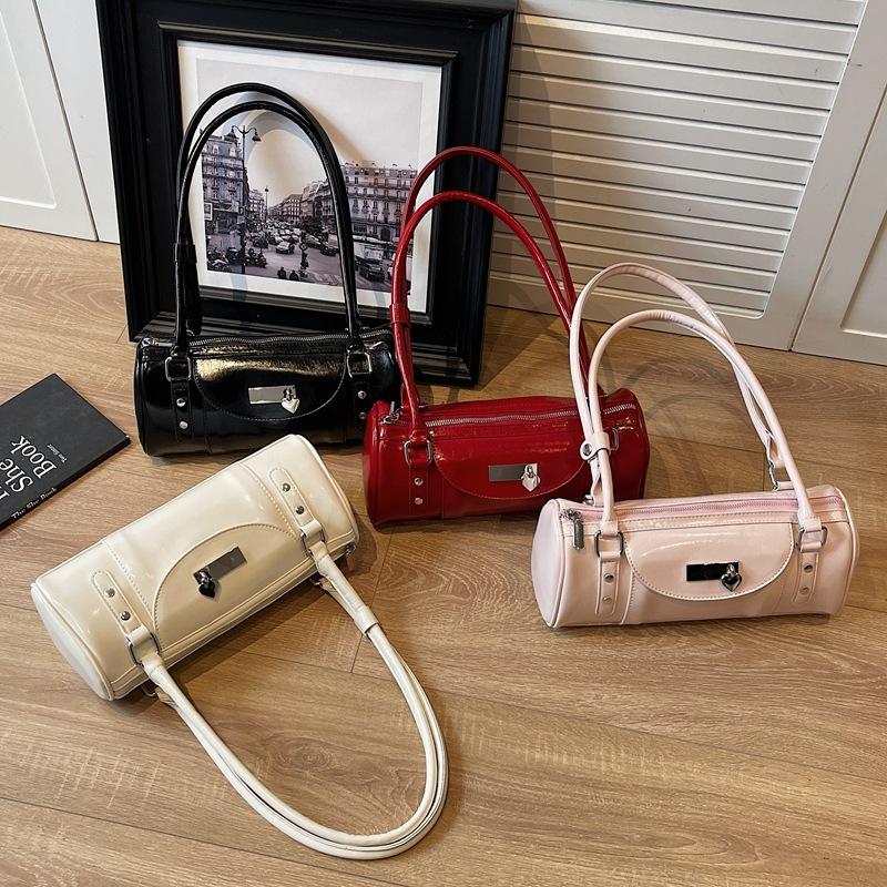 Niche bowling handbag women's 2025 summer new fashion simple Spice girl commuter shoulder messenger women's bag