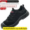 Scarpe di Sicurezza Nere da Uomo Coibentate Antiscivolo - Calzature con Costruzione Anti-Odore, Resistenti all'Usura, Anti-Schiacciamento, Anti-Perforazione