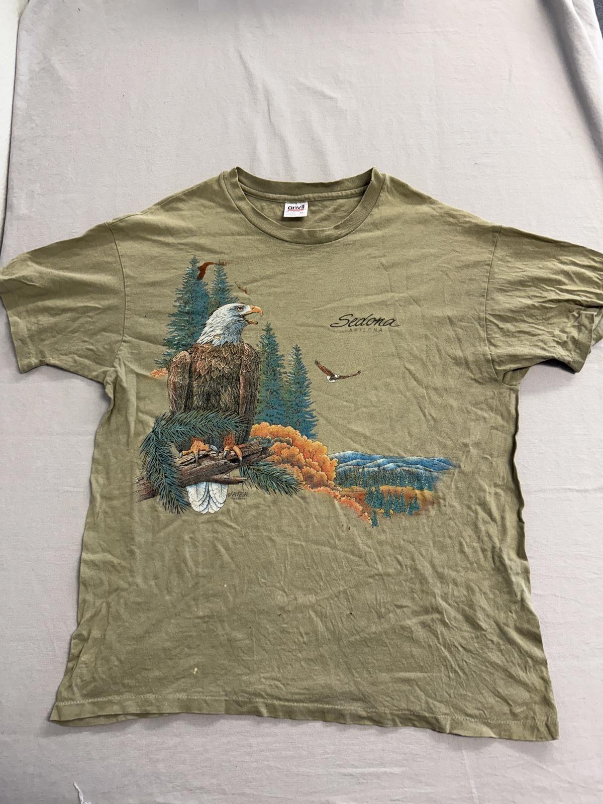 Vintage Nature T-shirt Sedona Arizona Bald Eagle Tee XL S