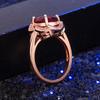 Lindon Classic Copper Alloy Zircon Ring Ladies Jewelry Wedding Promise Party Gift