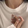 PANJBJ 925 Sterling Silver Irregular ShellNecklace for Women Minimalism Fashion Design Trend Sweet Jewelry Gift Dropshipping