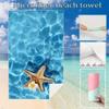 Starfish Sea Print Pattern Beach Towel Swimming Bath Towel Sports Fitness Towel