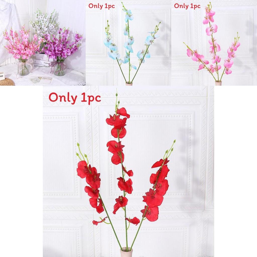 Handcrafted Dancing Orchid Silk Flower For Event Styling And Home Use
