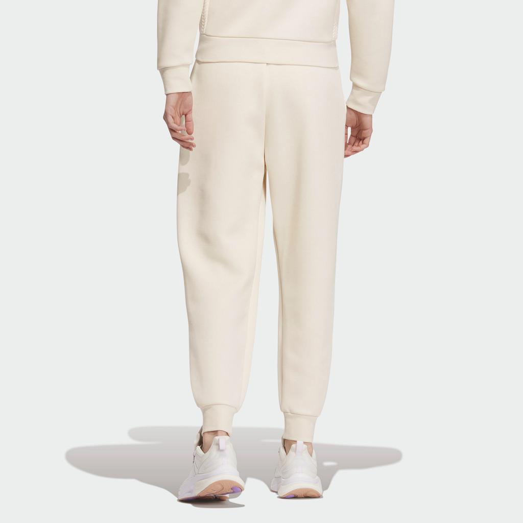 Adidas Lounge 7/8 Joggers with Knit Cuffs Women Bottoms Wonder-White IP7054